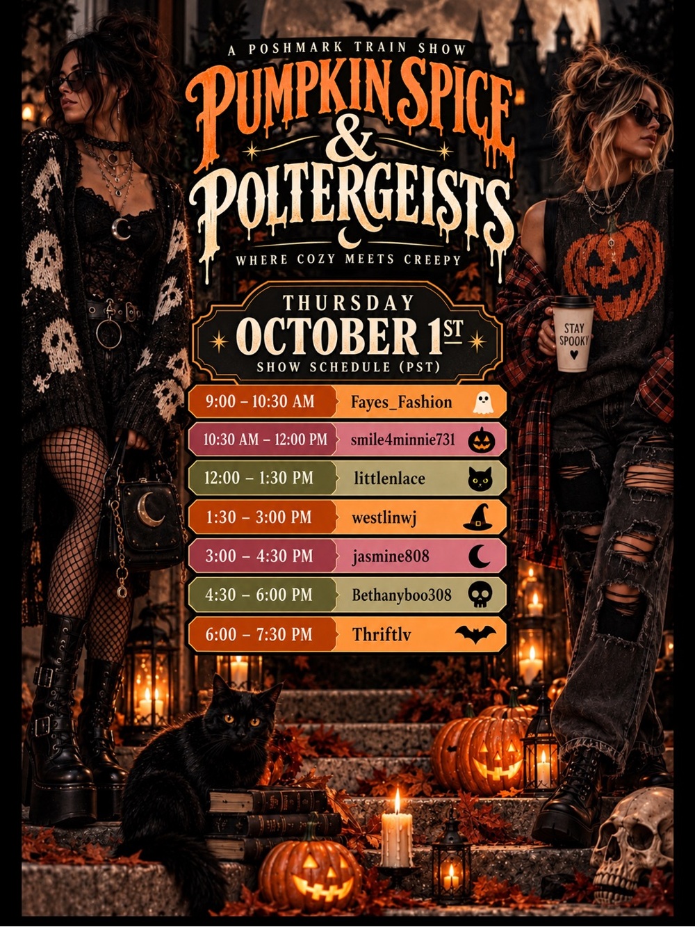 🎃 Fall Fashion To Die For ☠️ October 1st Pumpkin Spice & Poltergeists